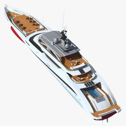 ALDO Hobbies & Creative Arts> Collectibles> Scale Model Large  Luxary Yacht Boat Galactica Super Nova Exlusive Edition  Model Assembled