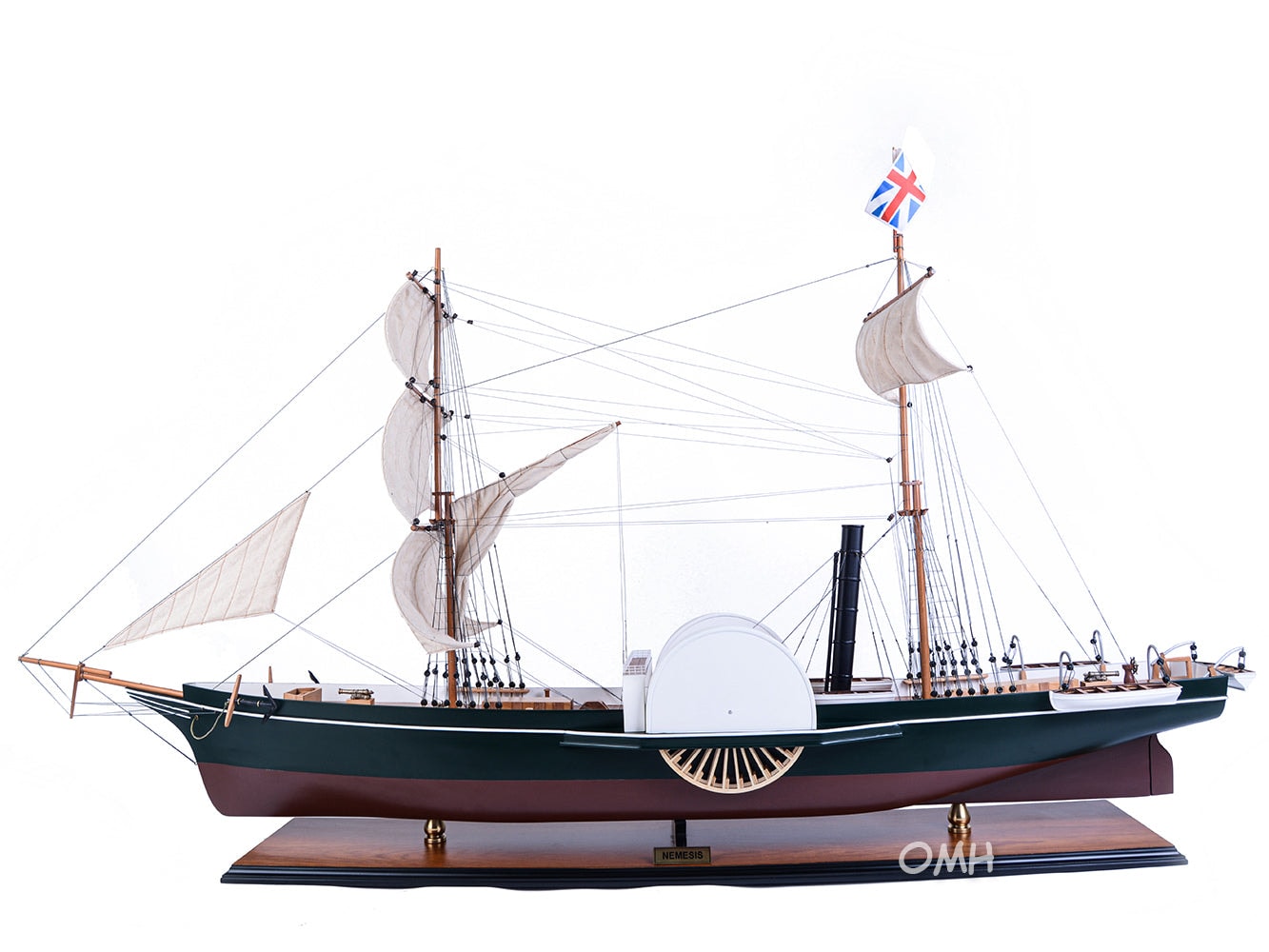 ALDO Hobbies & Creative Arts> Collectibles> Scale Model Nemesis England’s First Ocean-Going Iron Warship Sailboat Exclusive Edition Wood Model Assembled