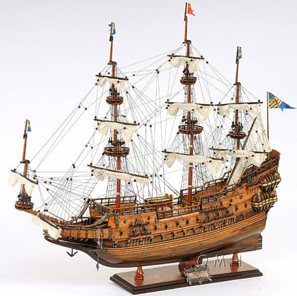 Aldo Hobbies & Creative Arts> Collectibles> Scale Model new / Wood / L: 29.5 W: 9 H: 28 Inches Wasa  Swedish Royal Navy Exclusive Edition Tall Ship Medium Wood Model Sailboat Assembled