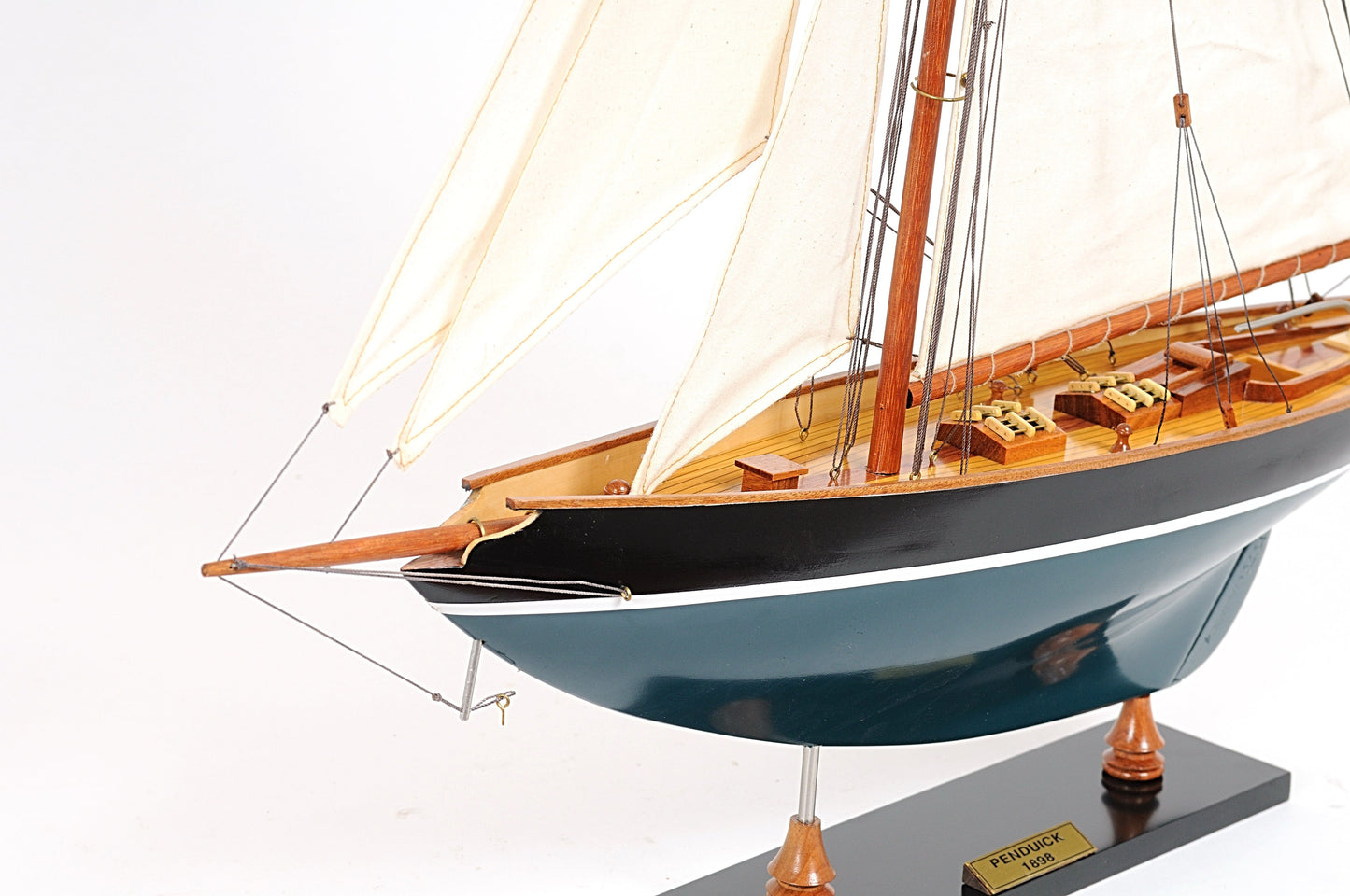 ALDO Hobbies & Creative Arts> Collectibles> Scale Model Pen Duick Painted Tall Ship Wood Model Sailboat Assembled