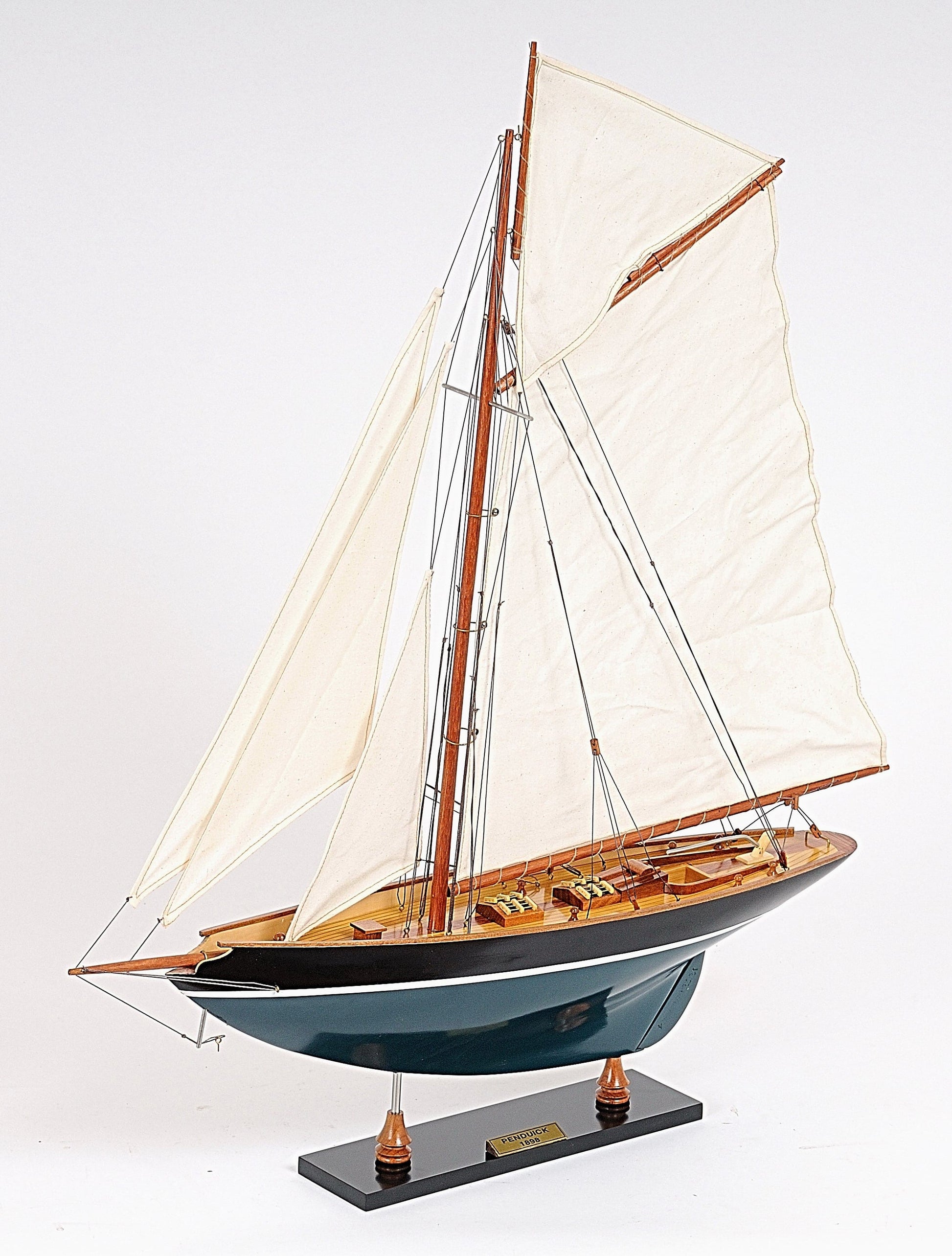 ALDO Hobbies & Creative Arts> Collectibles> Scale Model Pen Duick Painted Tall Ship Wood Model Sailboat Assembled