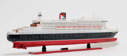 ALDO Hobbies & Creative Arts> Collectibles> Scale Model Queen Mary II Largest and Most Luxurious Passenger Ship Ocean Liner Ever Built Wood Model Assembled