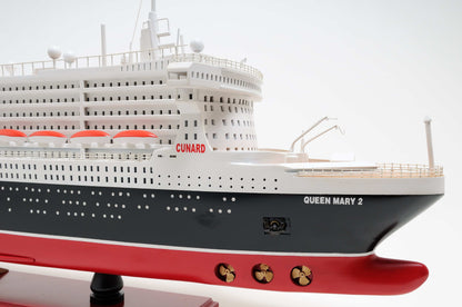 ALDO Hobbies & Creative Arts> Collectibles> Scale Model Queen Mary II Largest and Most Luxurious Passenger Ship Ocean Liner Ever Built Wood Model Assembled