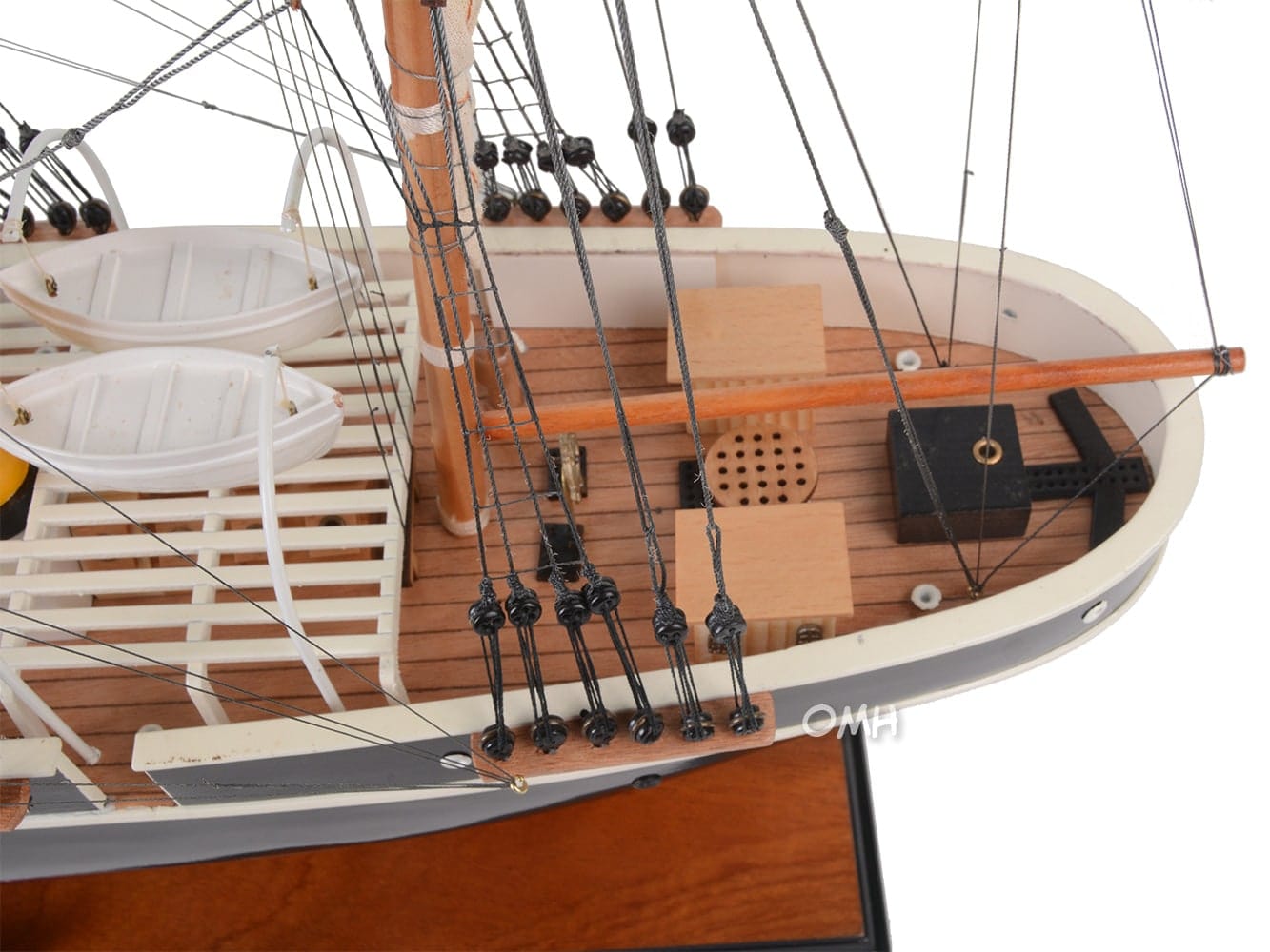 ALDO Hobbies & Creative Arts> Collectibles> Scale Model RRS Discovery Wood Model Sailboat  Steamship Assembled