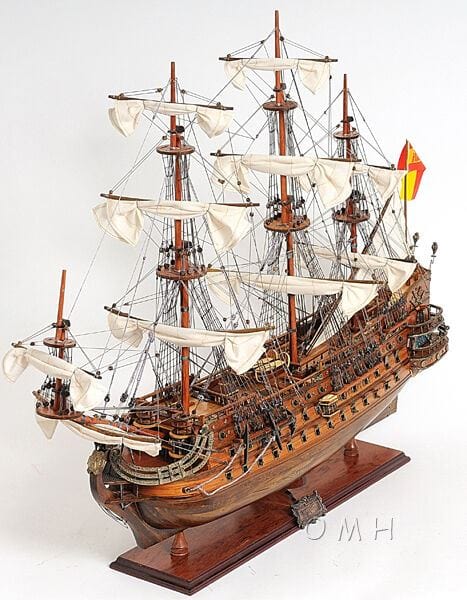 ALDO Hobbies & Creative Arts> Collectibles> Scale Model San Felipe Spanish Armada Galleon Tall Ship Medium Wood Model Sailboat Assembled