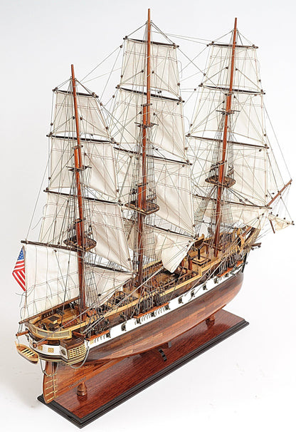 ALDO Hobbies & Creative Arts> Collectibles> Scale Model United States Navy USS Constellation Tall Ship  Wood Model Sailboat Assembled