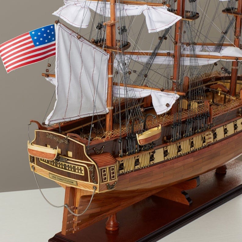 ALDO Hobbies & Creative Arts> Collectibles> Scale Model USS Constitution Exclusive Edition Tall Ship Wood Model Sailboat Assembled