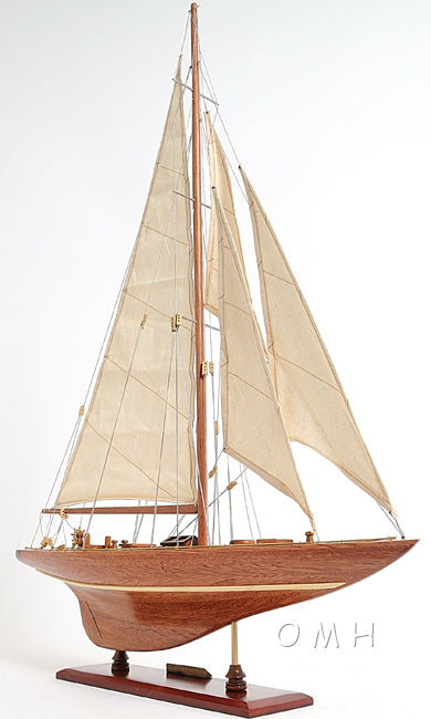 ALDO Hobbies & Creative Arts > Collectibles > Scale Models America's Cup  Enterprise Yacht  Small Sailboat Wood Model Assembled