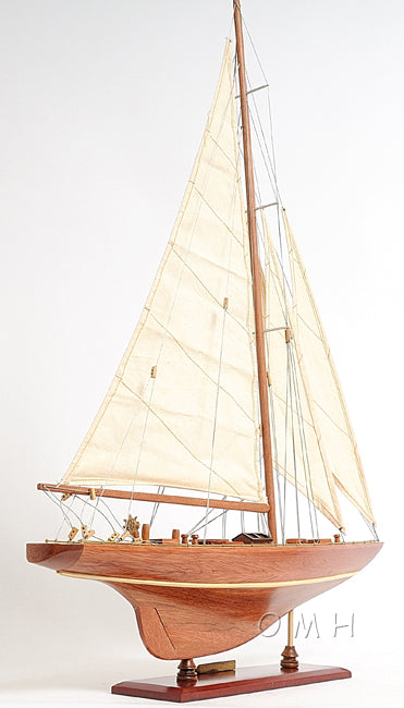 ALDO Hobbies & Creative Arts > Collectibles > Scale Models America's Cup  Enterprise Yacht  Small Sailboat Wood Model Assembled