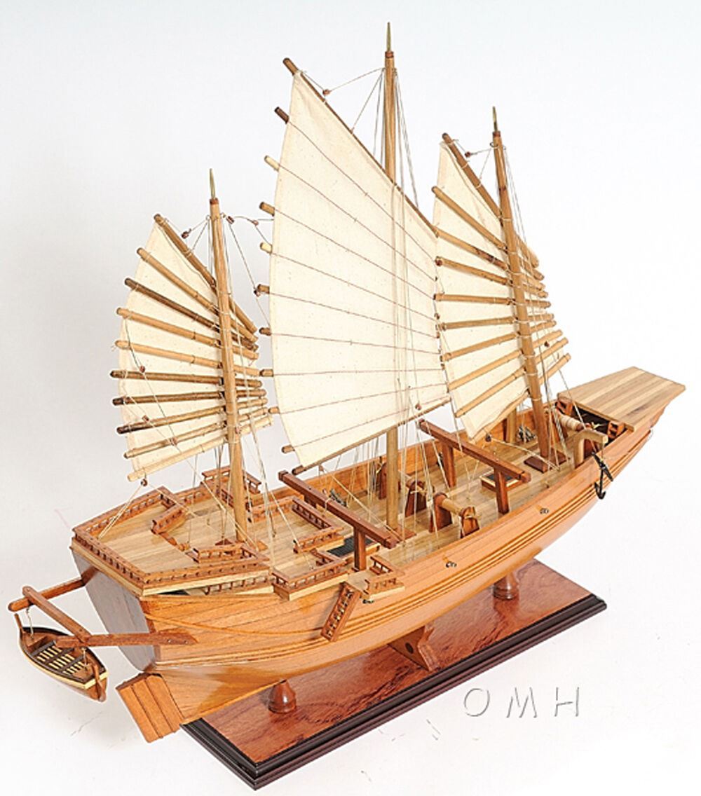 ALDO Hobbies & Creative Arts > Collectibles > Scale Models Chinese Junk Pirate Sailboat Wood Large Model Ship Assembled