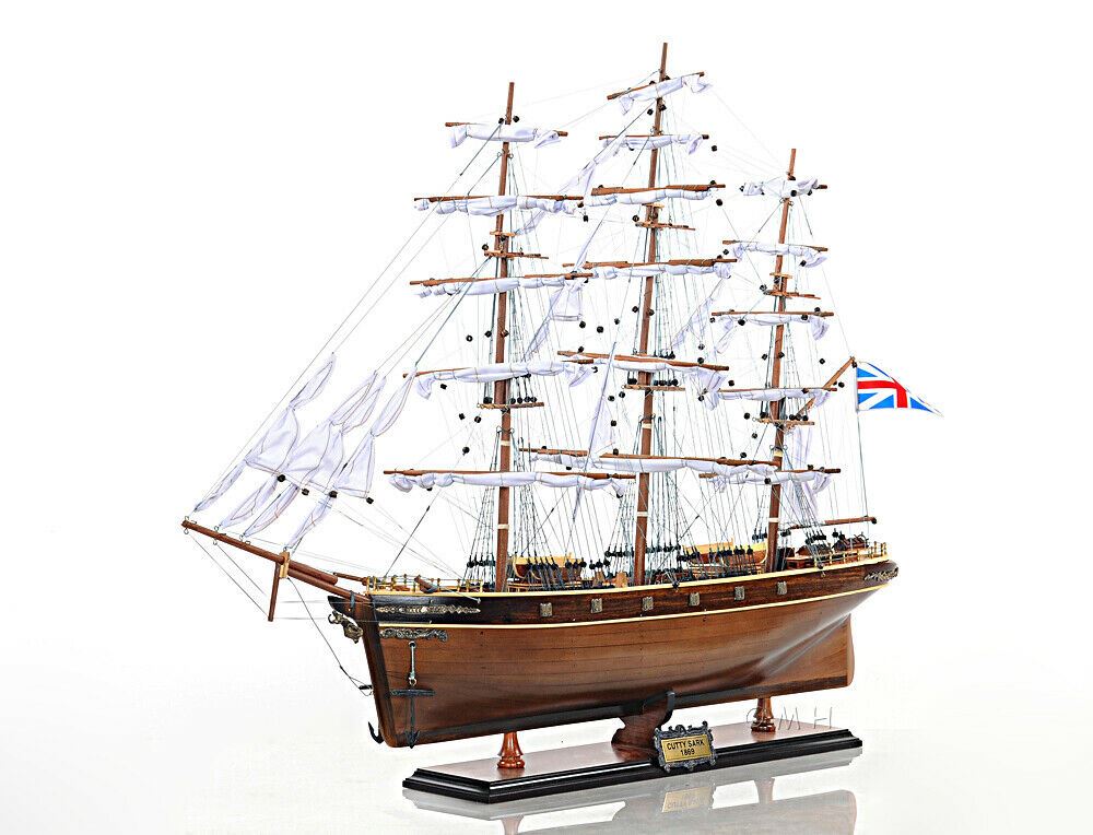 ALDO Hobbies & Creative Arts > Collectibles > Scale Models Cutty Sark China Clipper Tall Ship Large Wood Model Sailboat Assembled