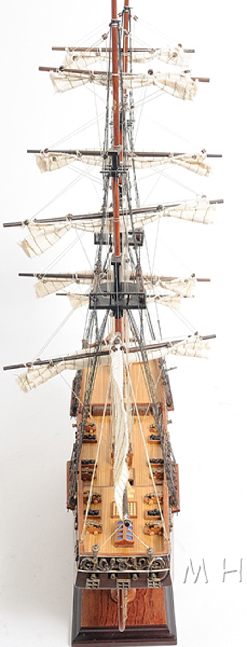 ALDO Hobbies & Creative Arts > Collectibles > Scale Models L: 24 W: 8 H: 24 Inches / NEW / Wood El Cazador The Hunter Spanish brig Tall Ship  Wood Model Sailboat Assembled