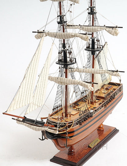 ALDO Hobbies & Creative Arts > Collectibles > Scale Models L: 24 W: 8 H: 24 Inches / NEW / Wood El Cazador The Hunter Spanish brig Tall Ship  Wood Model Sailboat Assembled