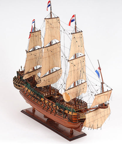 ALDO Hobbies & Creative Arts > Collectibles > Scale Models L: 28.5 W: 9.5 H: 26 Inches / NEW / Wood Friesland Dutch of  Great Fleet of the United Province of Holland Tall Ship Medium Wood Model Sailboat Assembled