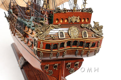 ALDO Hobbies & Creative Arts > Collectibles > Scale Models L: 28.5 W: 9.5 H: 26 Inches / NEW / Wood Friesland Dutch of  Great Fleet of the United Province of Holland Tall Ship Medium Wood Model Sailboat Assembled