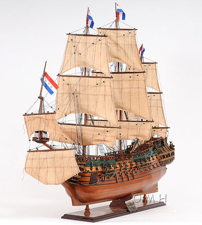 ALDO Hobbies & Creative Arts > Collectibles > Scale Models L: 28.5 W: 9.5 H: 26 Inches / NEW / Wood Friesland Dutch of  Great Fleet of the United Province of Holland Tall Ship Medium Wood Model Sailboat Assembled