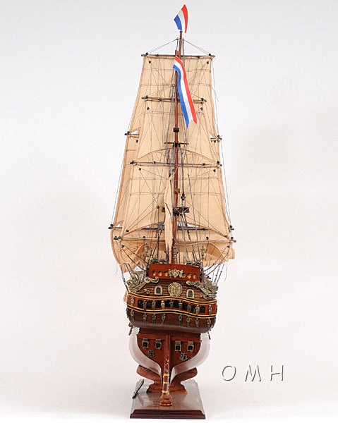 ALDO Hobbies & Creative Arts > Collectibles > Scale Models L: 28.5 W: 9.5 H: 26 Inches / NEW / Wood Friesland Dutch of  Great Fleet of the United Province of Holland Tall Ship Medium Wood Model Sailboat Assembled