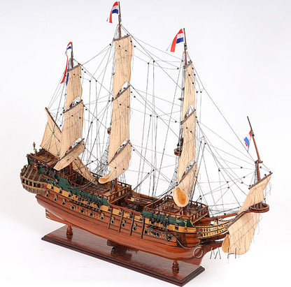 ALDO Hobbies & Creative Arts > Collectibles > Scale Models L: 28.5 W: 9.5 H: 26 Inches / NEW / Wood Friesland Dutch of  Great Fleet of the United Province of Holland Tall Ship Medium Wood Model Sailboat Assembled