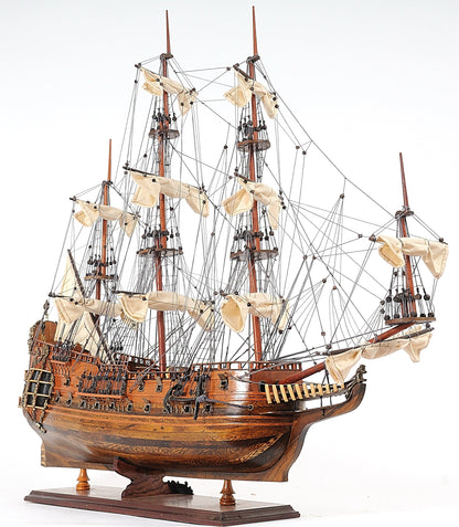 ALDO Hobbies & Creative Arts > Collectibles > Scale Models L: 34.25 W: 10.5 H: 32 Inches / NEW / Wood Royal Navy HMS Fairfax of Commonwealth of England Frigate Tall Ship  Wood Model Sailboat Assembled