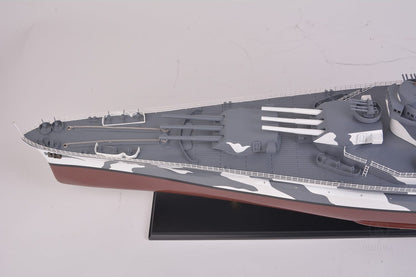 ALDO Hobbies & Creative Arts > Collectibles > Scale Models L: 42.5 W: 7 H: 15.75 Inches / NEW / wood USS Alabama BB-60 Battleship Warship Exclusive Edition XLarge Camouflage Model  Assembled