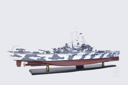 ALDO Hobbies & Creative Arts > Collectibles > Scale Models L: 42.5 W: 7 H: 15.75 Inches / NEW / wood USS Alabama BB-60 Battleship Warship Exclusive Edition XLarge Camouflage Model  Assembled