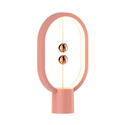 ALDO Home & Garden>Lamps> Lighting & Ceiling Fans Unique Magnetic Design Clock  Sculpture Tabletop LED Lamp With Round Base