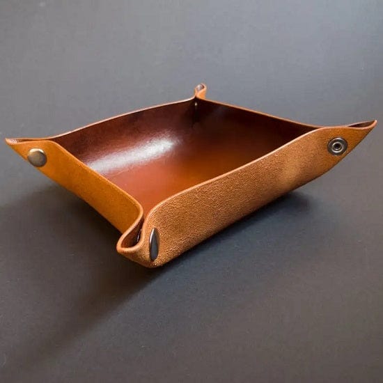 ALDO Home & Kitchen>Ashtray 7.8" x 7.8"/20*20cm / Leather Leather Foldable Rollable Ashtray for Tobacco Pipes