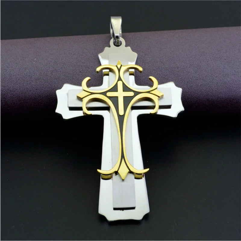 ALDO Jewelry Ambasador Cross Amulet Pendant Necklace for Men