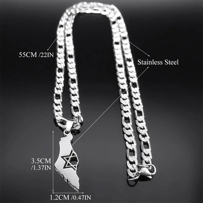 ALDO Jewelry State of Israel with Star Of Davide Pendant Necklace