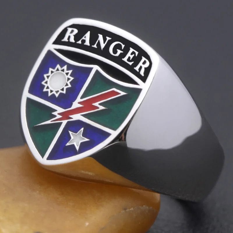 ALDO Jewelry United States Army Ranger Regiment 75th  Genuvan Sterling Silver Ring