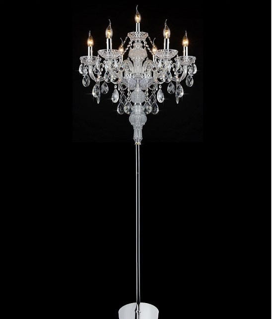 ALDO Lighting > Lamps Crystal  Large Sculptural Floor Lamp