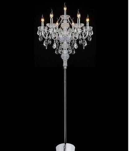 ALDO Lighting > Lamps Crystal  Large Sculptural Floor Lamp