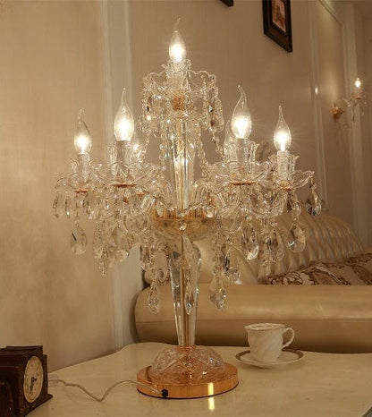 ALDO Lighting > Lamps French Style Crystal Table Lamp With LED De Chevet De Chambre