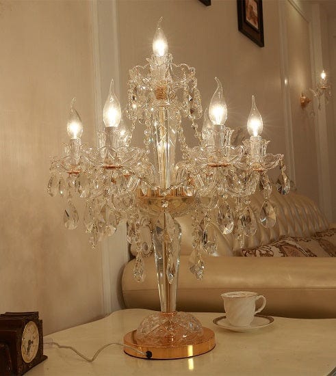ALDO Lighting > Lamps French Style Crystal Table Lamp With LED De Chevet De Chambre