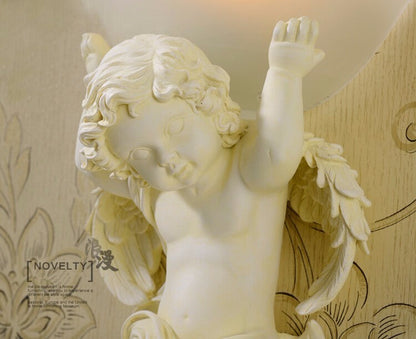 ALDO Lighting > Lighting Fixtures > Ceiling Light Fixtures Angels Statue Sculptural Electric Wall LED 3 Colors Lamp Sconce