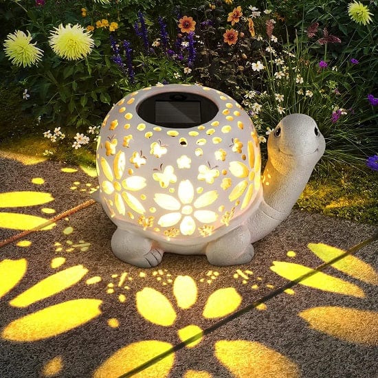 ALDO Lighting > Lighting Fixtures > Ceiling Light Fixtures Garden Outdoor Landscape Solar Outdoor Turtle Statue