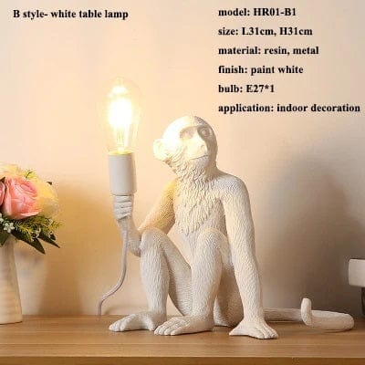 ALDO Lighting > Lighting Fixtures > Ceiling Light Fixtures Monkey Sculptural Electric Lamps Unlimited