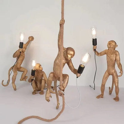 ALDO Lighting > Lighting Fixtures > Ceiling Light Fixtures Monkey Sculptural Electric Lamps Unlimited