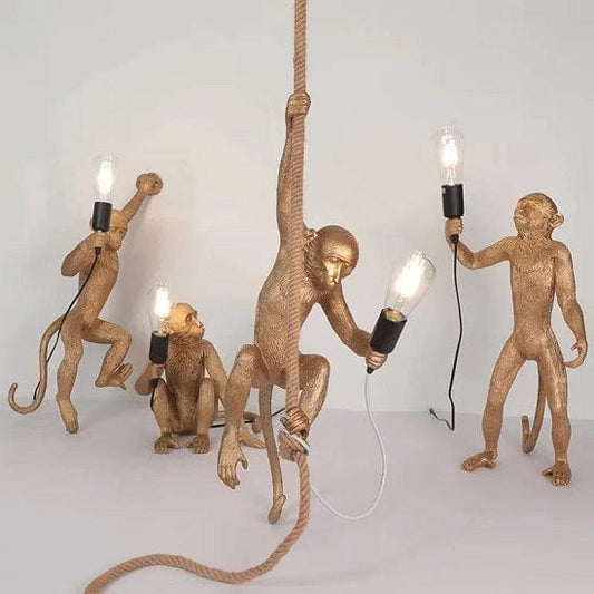 ALDO Lighting > Lighting Fixtures > Ceiling Light Fixtures Monkey Sculptural Electric Lamps Unlimited