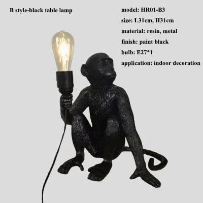 ALDO Lighting > Lighting Fixtures > Ceiling Light Fixtures Monkey Sculptural Electric Lamps Unlimited