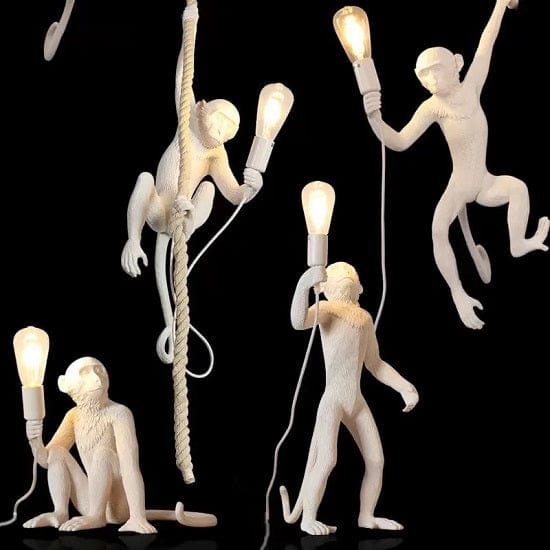 ALDO Lighting > Lighting Fixtures > Ceiling Light Fixtures Monkey Sculptural Electric Lamps Unlimited