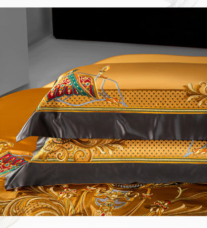 ALDO Linens & Bedding > Bedding > Duvet Covers Luxury Spanish Royal Style Egyptian Cotton Duvet Bedding Set with Embroidery