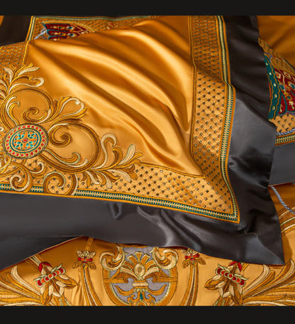 ALDO Linens & Bedding > Bedding > Duvet Covers Luxury Spanish Royal Style Egyptian Cotton Duvet Bedding Set with Embroidery