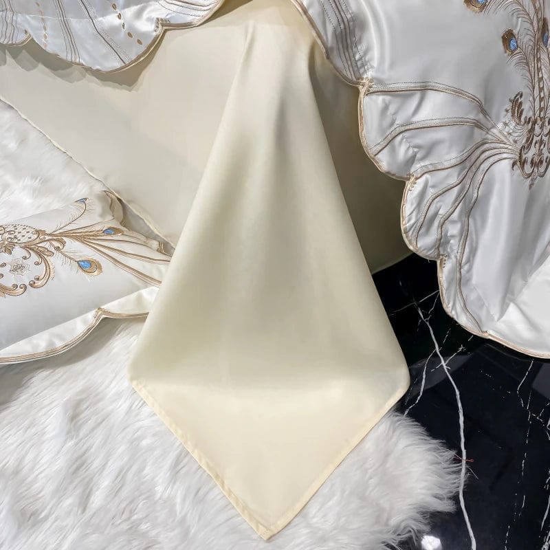 ALDO Linens & Bedding > Bedding > Duvet Covers Victorian Royal Style Luxury Duvet Egyptian Cotton Embroidery Cotton 4 Pic Bedding Set