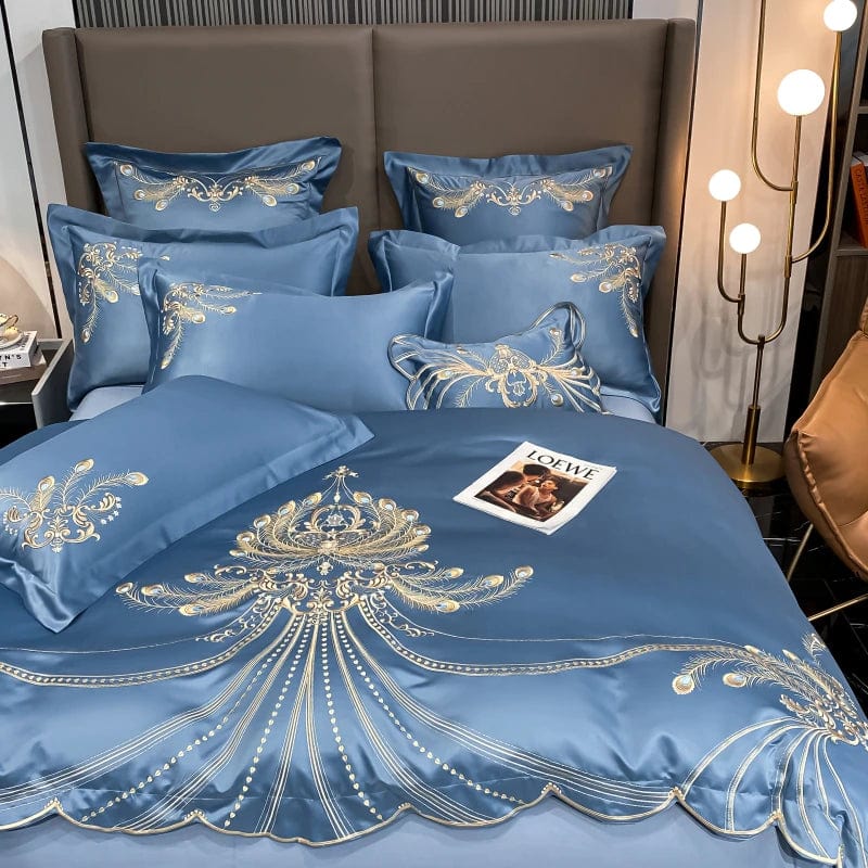 ALDO Linens & Bedding > Bedding > Duvet Covers Victorian Royal Style Luxury Duvet Egyptian Cotton Embroidery Cotton 4 Pic Bedding Set