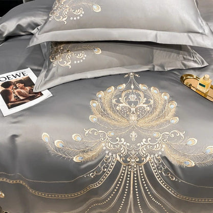 ALDO Linens & Bedding > Bedding > Duvet Covers Victorian Royal Style Luxury Duvet Egyptian Cotton Embroidery Cotton 4 Pic Bedding Set