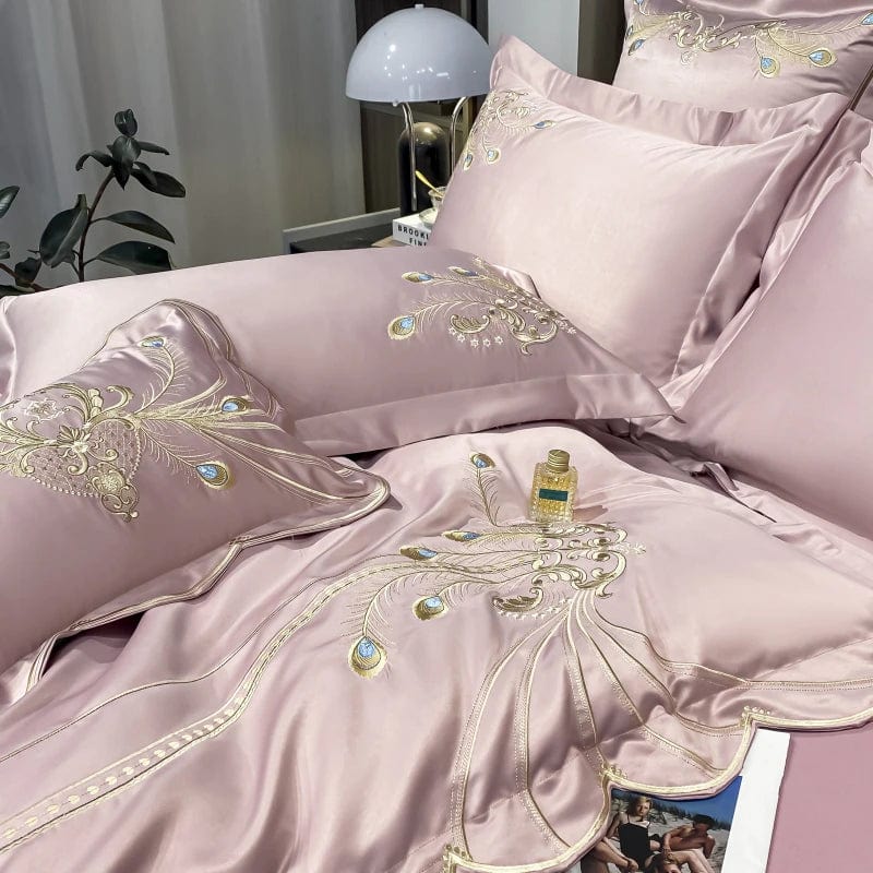 ALDO Linens & Bedding > Bedding > Duvet Covers Victorian Royal Style Luxury Duvet Egyptian Cotton Embroidery Cotton 4 Pic Bedding Set