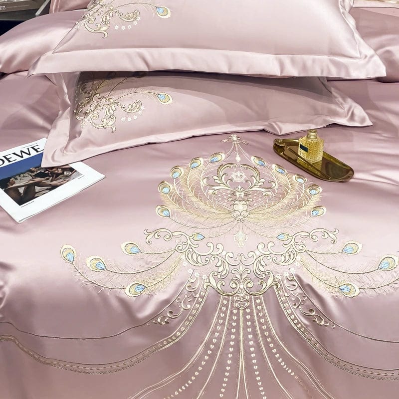 ALDO Linens & Bedding > Bedding > Duvet Covers Victorian Royal Style Luxury Duvet Egyptian Cotton Embroidery Cotton 4 Pic Bedding Set