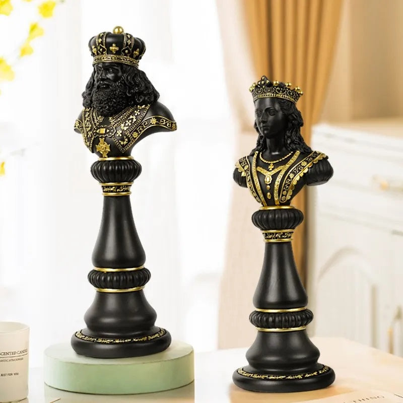 ALDO Party & Celebration > Party Supplies > Party Games Chess Decoration Collection Statues of Black and White King Knight and  Queen