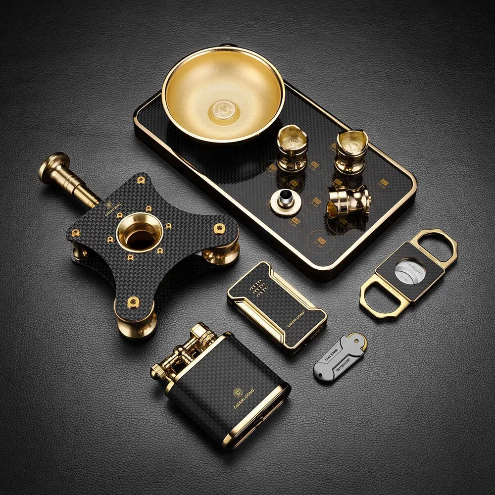 ALDO Smoking Accessories > Ashtrays Collectible Luxury Exlusive Special Limited Edition of Cigar Tool Sets with Gift Box by Sigarlong